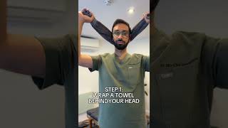 How to Relieve NECK PAIN With a TOWEL - Neck Pain Relief Stretch At Home