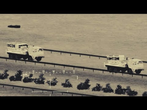 AH 64D Apache Longbow Destroys Enemy Artillery, Tank, APC, Truck Convoy in Fallujah   ARMA 3  MilSim