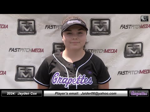 2024 Jayden Cox Power Hitting Third Base Softball Skills Video - Ca Grapettes McNair