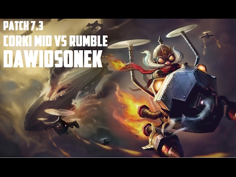 Dawidsonek as Corki in Midlane vs Rumble | Challenger | Patch 7.3