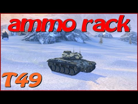 WOT Blitz ammo rack / T49 / 2 frags / 4.3k dmg
