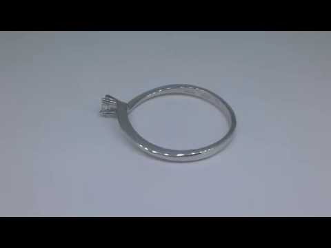 0 10 CT Solitaire Round Ring E SI2 14WG