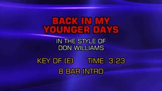 Back in my young days ( lyrics)