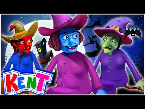 Three Little Witches | Kent The Elephant | Halloween Songs For Kids