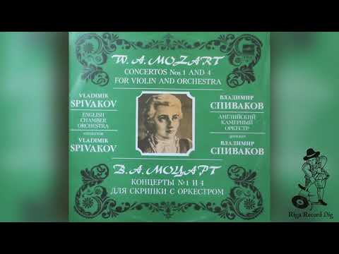 W. Mozart - Vladimir Spivakov, English Chamber Orc. ‎– Co. Nos. 1, 4 For Violin And Orc. (Vinyl rip)