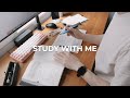 STUDY WITH ME | 1 Hour Pomodoro (25/5) | Soft Rain, No Music