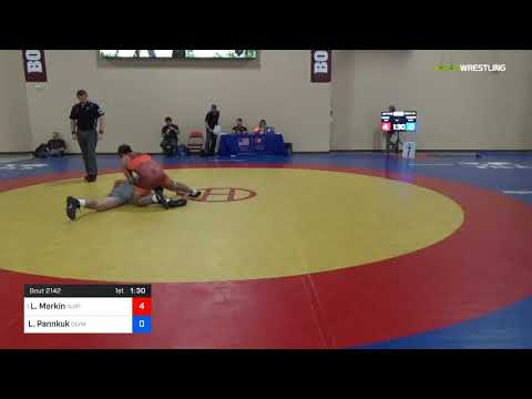 2018 Marine Corps US Open/UWW Junior Greco Roman 72 Con 8 #2 - Lenny Merkin (NJRT) Vs. Layn Pannku