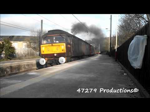 WCRC 47826 and 47786 'Roy Castle OBE' Pass though Keighley with 1Z41 York - Helensburgh.