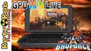 GPD Win Live: BroForce Side Scrolling Handheld CHAOS!