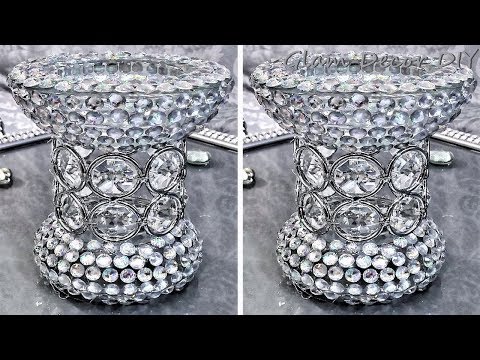 Dollar Tree DIY Glam Crystal Tealight Holders