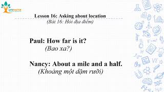 Bài 16: Hỏi địa điểm | Lesson 16: Asking about location