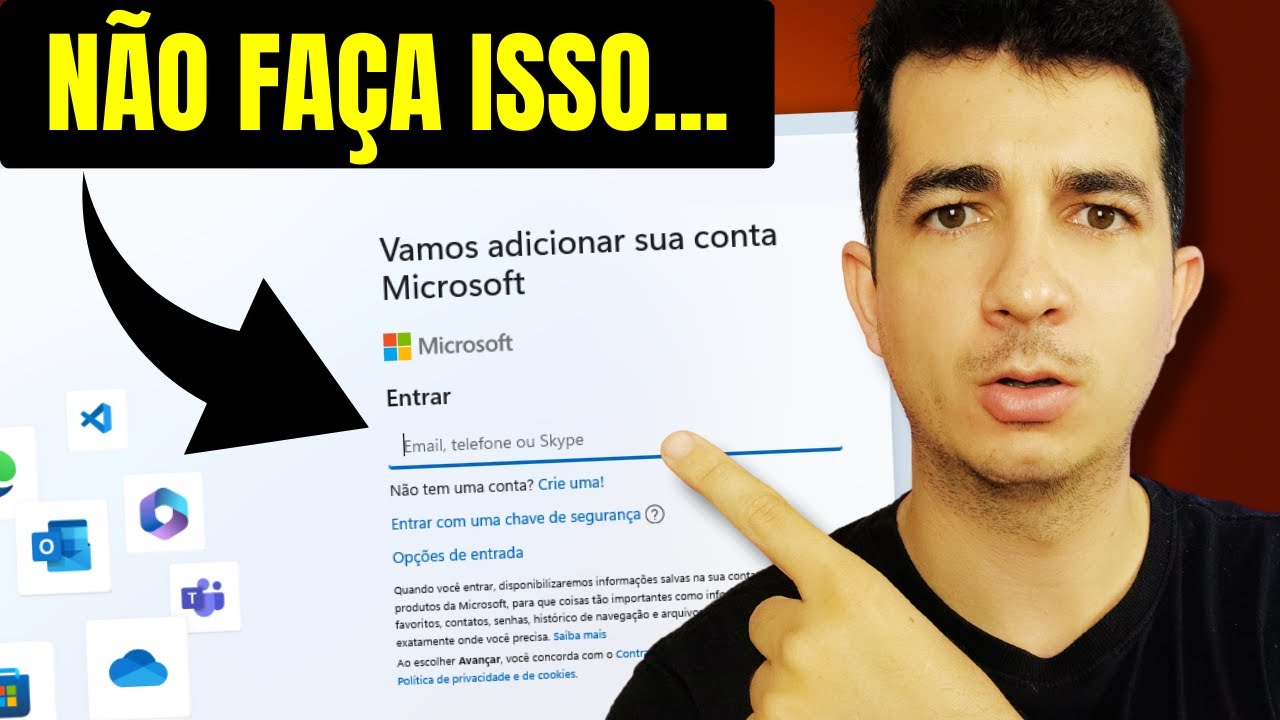 NÃO FAÇA LOGIN NO WINDOWS COM UMA CONTA MICROSOFT [É Sério]