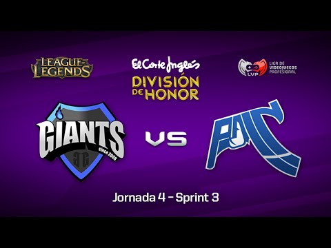 Giants Underdoges vs Pain Gaming - #LoLHonor Jornada 4 Sprint 3, T.8
