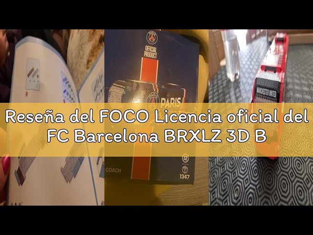 Vídeo relacionado con Foco Licencia Oficial del Atlético Madrid BRXLZ 3D de Juguete de construcción de fútbol