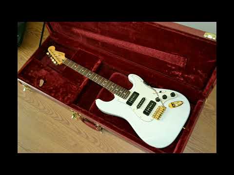 Custom Build Strat-Style P90-S-P90 Guitar - Transparent White image 12
