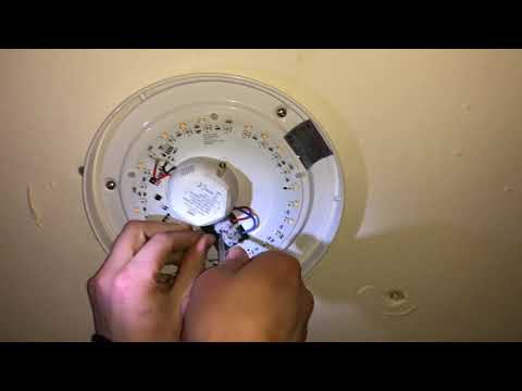 Installing the LED ceiling lamp Attaching the lamp Wiring and connecting instructions