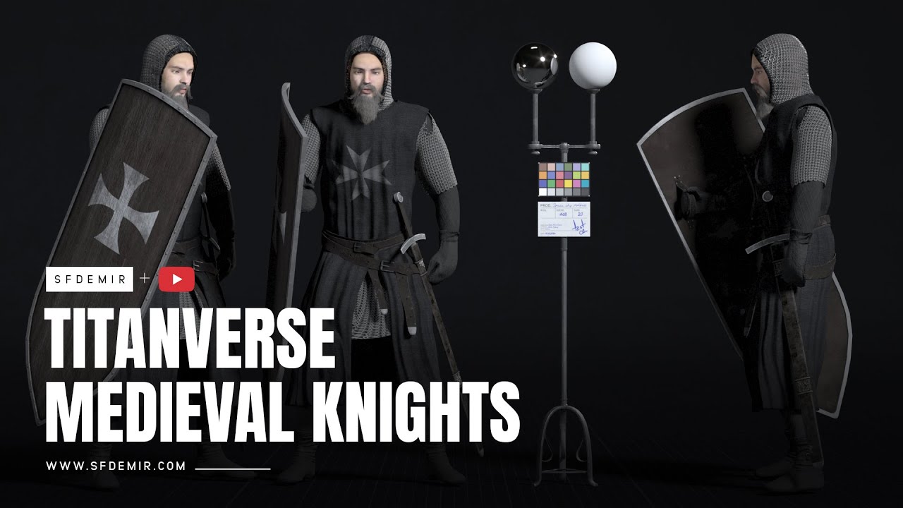 Medieval Knight Pack - High-Quality PBR For Games Films and Visualizations 3D Model