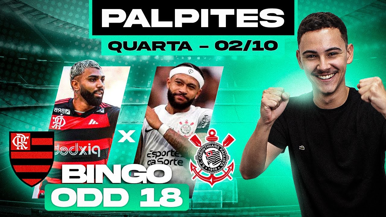 PALPITES E ANÁLISES DIA 02/10 + BINGO - DAVI COUTO