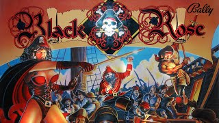 Pinball Arcade Black Rose Bally 1992 PS4 Pro Drone Talk at 46:20 