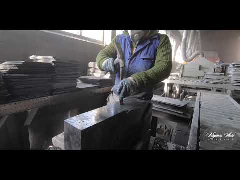 How it's cut - Slate Roofing Tiles - Virginia Slate Company