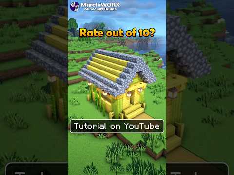 MarchiWORX (Minecraft Builds) - Minecraft Bamboo Starter House 🏡 Build Tutorial