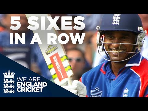 5 Sixes In A Row! Mascarenhas Smashes Yuvraj  | England v India 2007 - Highlights