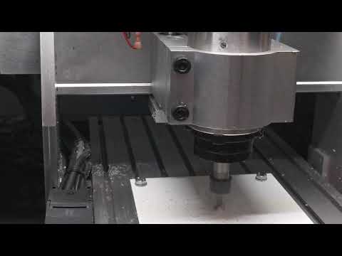 Haas desktop mill milling at 13k rpm and 200m/min