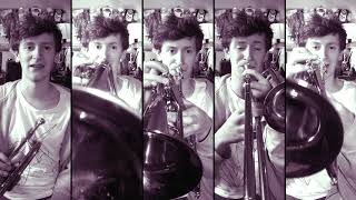 Simon & Garfunkel - The Sound of Silence for Brass Quintet with sheet music