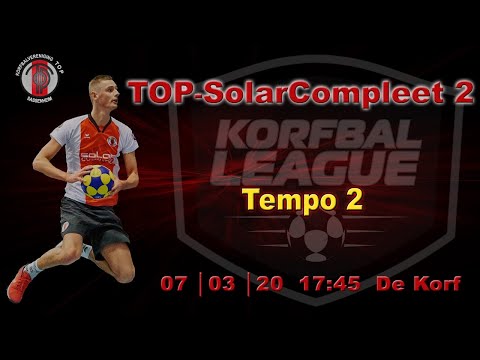TOP/SolarCompleet 2 tegen Tempo 2, zaterdag 7 maart 2020