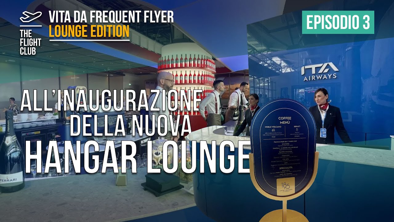 ITA Airways' new lounge at Fiumicino.