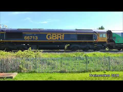 GBRf Class 66 No. 66713 on 6E09 Liverpool Biomass Tml - Drax Aes on 15.05.18 - HD