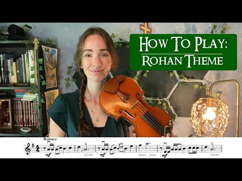 How To Play the Rohan Theme | Beginner-Intermediate Violin Tutorial with Sheet Music