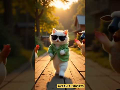 Maw Maw Cat Dancing Cutely | Funny Cat Dance Video 2025 #shortsfeed #shortsdance