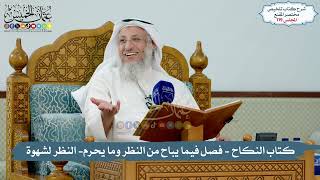 119 - الملخص الفقهي- كتاب النكاح -فيما يباح من النظر وما يحرم- والنظر لشهوة // الشيخ د. عثمان الخميس