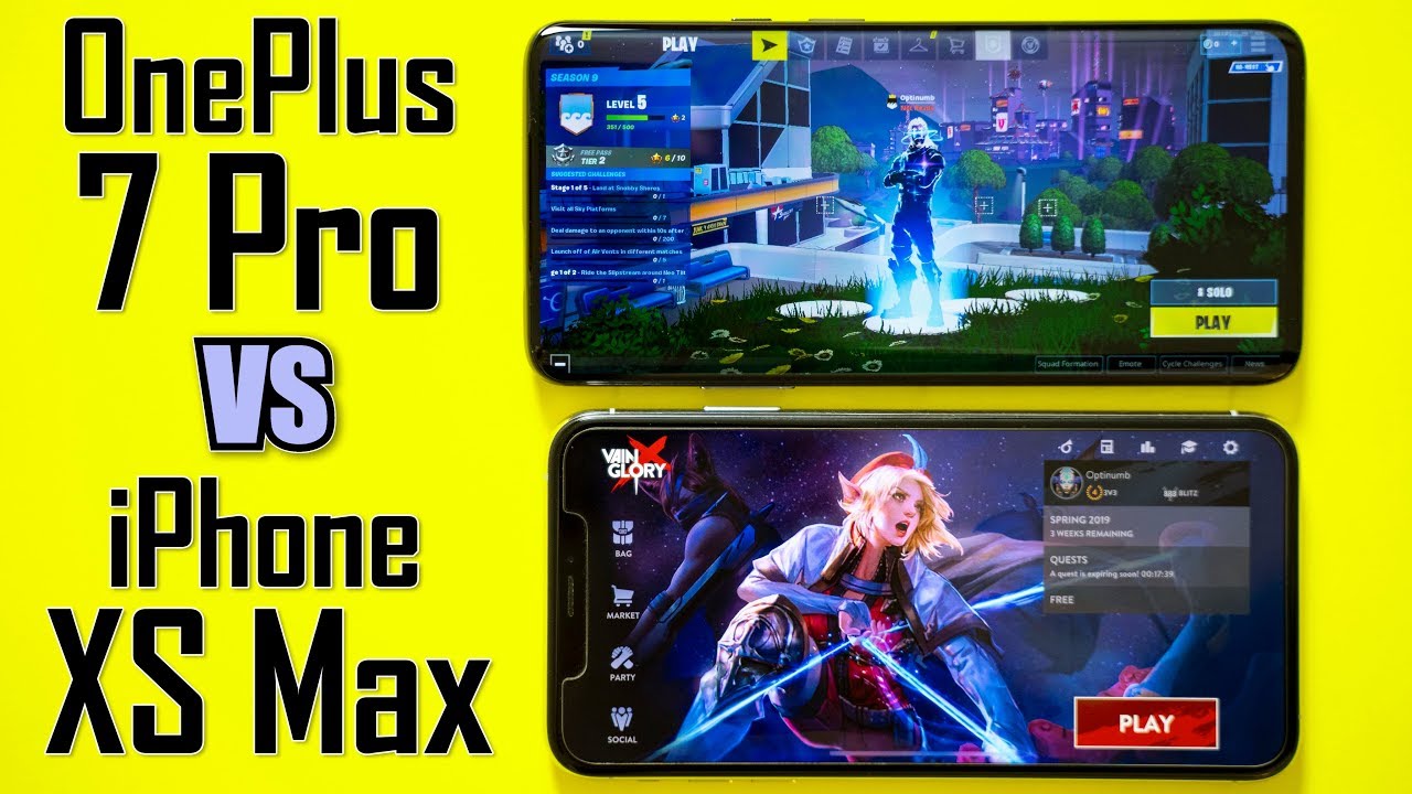 OnePlus 7 Pro vs iPhone XS Max Gaming Test Comparison