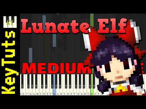 Lunate Elf [Touhou 6] by ZUN - Medium Mode [Piano Tutorial] (Synthesia)
