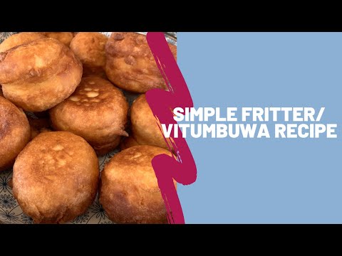 Simple Vitumbuwa/Fritter/Puff Puff with baking Powder (no yeast) Recipe| Zambian Food 🇿🇲