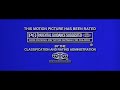 Universal Pictures MPAA PG Rating Screen 2001