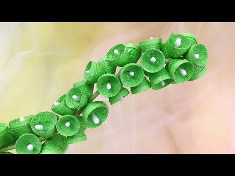 ABC TV | How To Make Bells Of Ireland Paper Flower | Flower Paper Quilling - Craft Tutorial