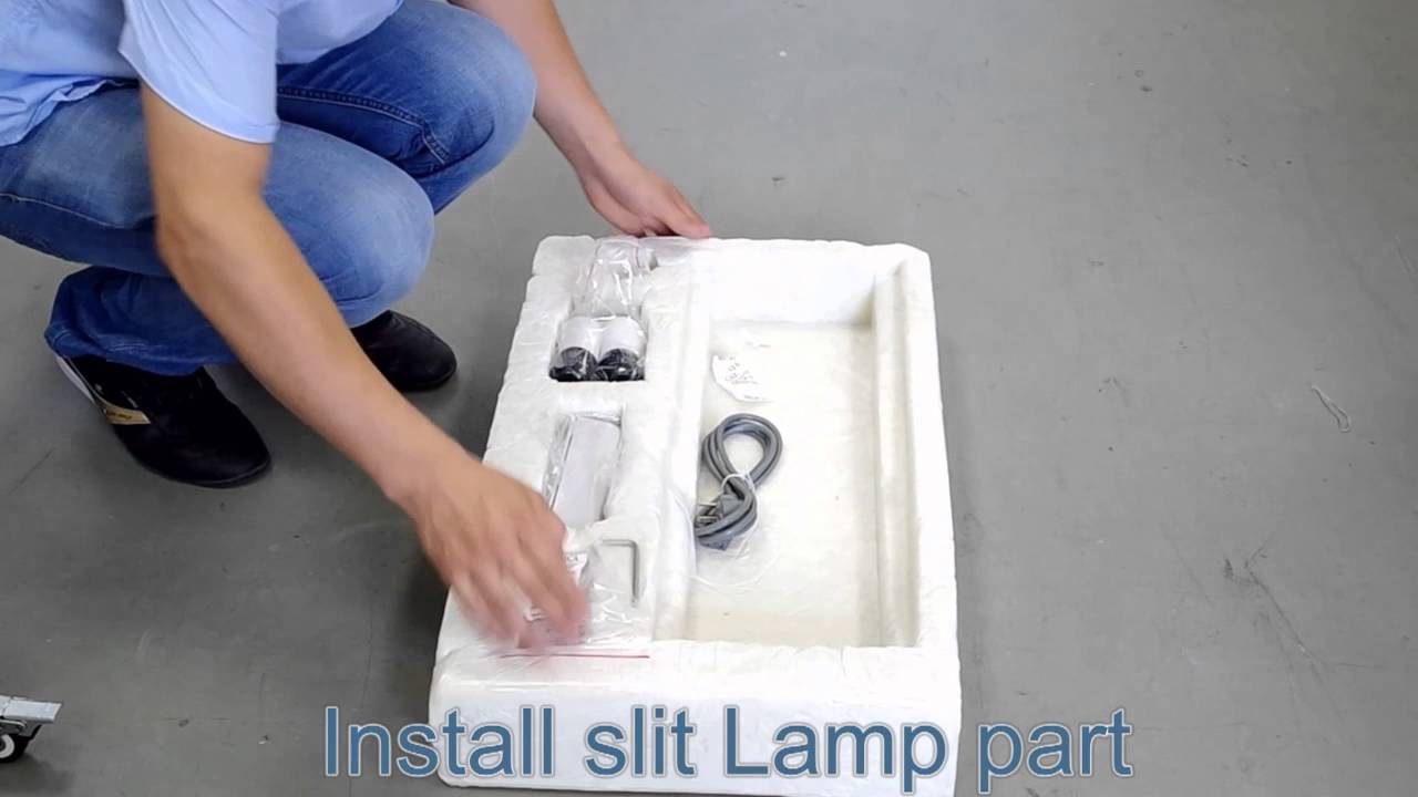 How to install a slit lamp