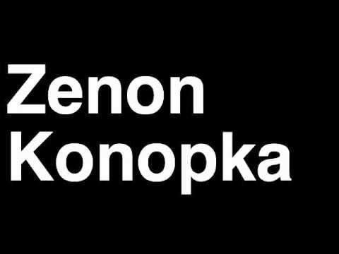 How to Pronounce Zenon Konopka Minnesota Wild NHL Hockey Player Runforthecube