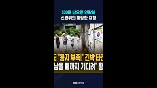선관위의 대응 태도 '경악' #shorts