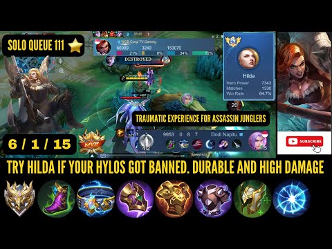 LOOKING FOR A HYLOS REPLACEMENT? TRY HILDA - DURABLE & HIGH DAMAGE. GREAT AGAINST ASSASSIN JUNGLERS.