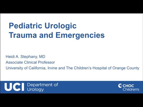 8.25.2020 PedsUroFLO Lecture - Pediatric Urologic Trauma and Emergencies
