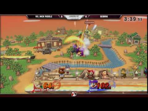 VS Weekly 1/5/17 - Losers R7 - NickRiddle (ZSS/Bowser) vs. Seibrik (Mario/MK) - Smash 4