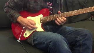 Video thumbnail for Godin SD in Translucent Strawberry Red thru HX Stomp  - Strat-Tele-Shredder Killer! by 121212 Guitars
