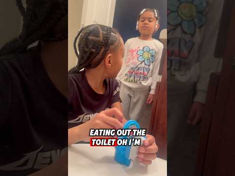 EATING OUT OF THE TOILET 🚽🤢  #trending #viral #shorts #subscribe #coolkids