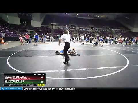 105 Lbs Round 5 - Quinten Holmes, Team Pueblo Wrestling Vs Alejandro Flores, Black Fox Wrestling A
