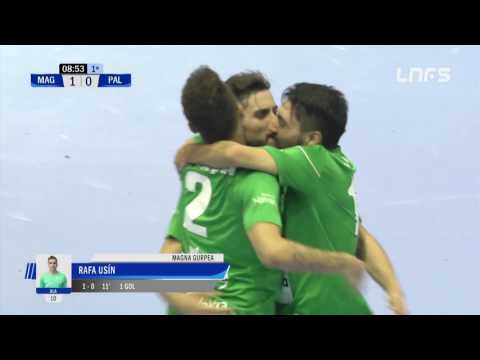 Gol Rafa Usín (1-0) en el Magna Gurpea - Palma Futsal. 1Div, J24