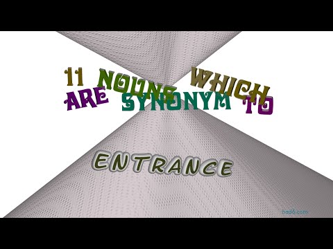 Synonym For Entering